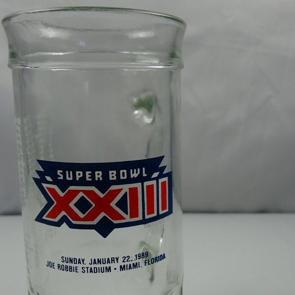 Super Bowl XXIII NFL Vintage Beer Glass Stein Mug